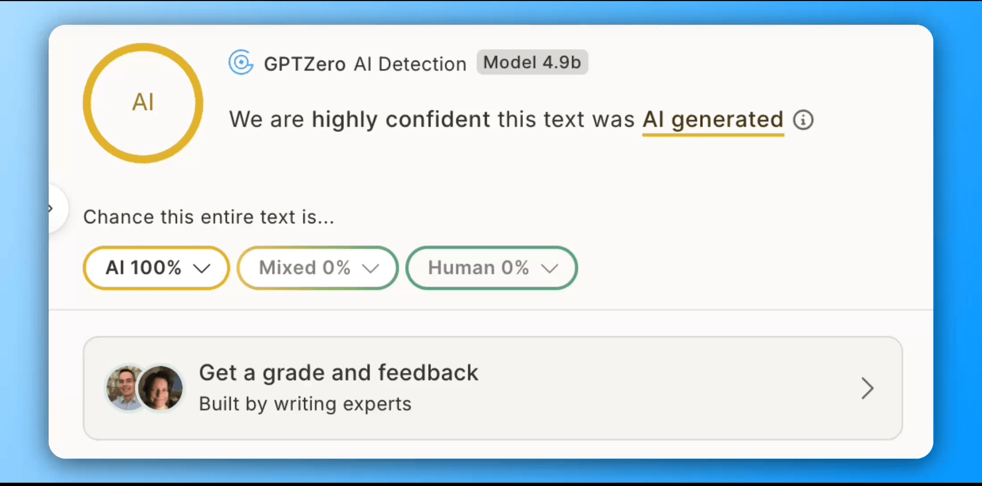 (GPTzero' Ai Dectection)