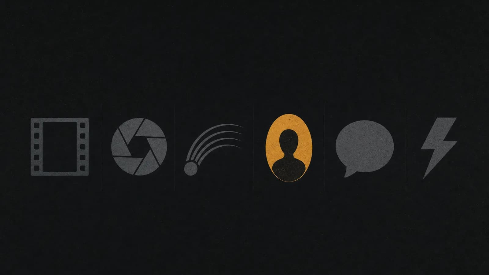 Conceptual illustration: six differently shaped glyphs in separate lanes, standing for six tools suited to six different jobs